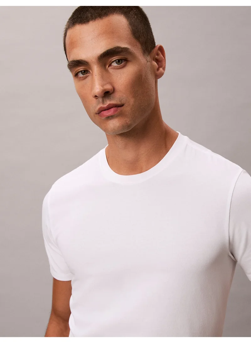 CALVIN KLEIN WHITE 3 Pack Lounge T-Shirts for Men | Best Price UAE