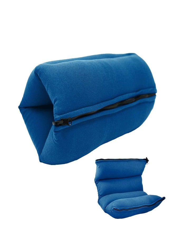 Yogibo ZippaRoll Multiple Purpose Roll up Pillow- Use as a Pillow, Seat Cushion or as Lumbar Back Support - Perfect for Neck, Back or Knees (Blue) - Image 1