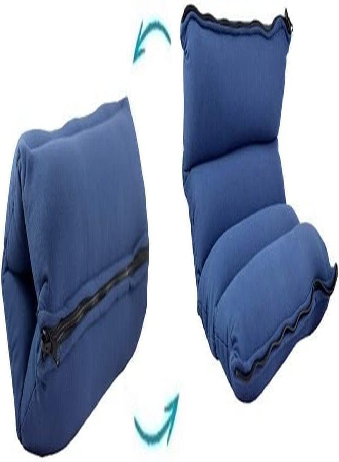 Yogibo ZippaRoll Multiple Purpose Roll up Pillow- Use as a Pillow, Seat Cushion or as Lumbar Back Support - Perfect for Neck, Back or Knees (Blue) - Image 3