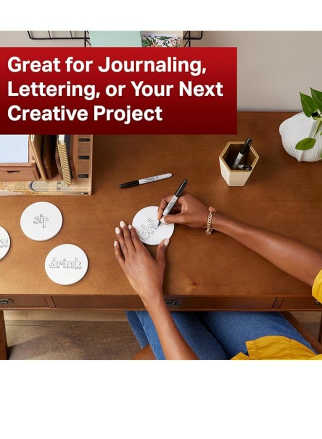 شاربي أقلام شاربي الدائمة ذات النقاط الدقيقة باللون الأسود عدد 12 - Image 3