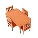 FOYTOKI Mini Furniture Dollhouse Table and Chair Set 1 6 Scale Doll Furniture for Dollhouse Living Room and Dining Room Accessories Portable Mini Props Toy - Image 2