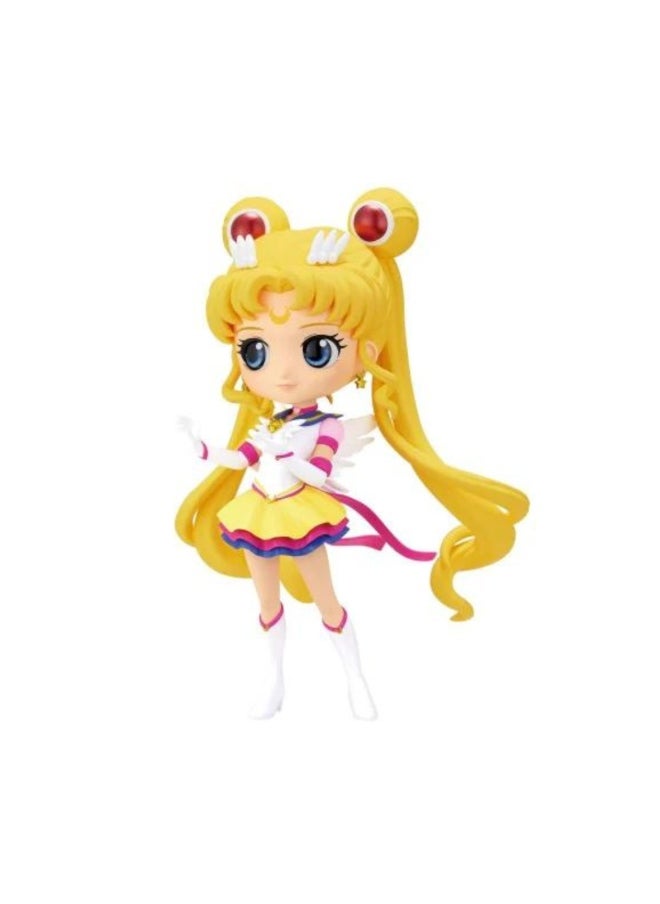 Banpresto Pretty Guardian Sailor Moon Cosmos The Movie Eternal Sailor Moon Ver.A Q Posket Figure by Banpresto 
