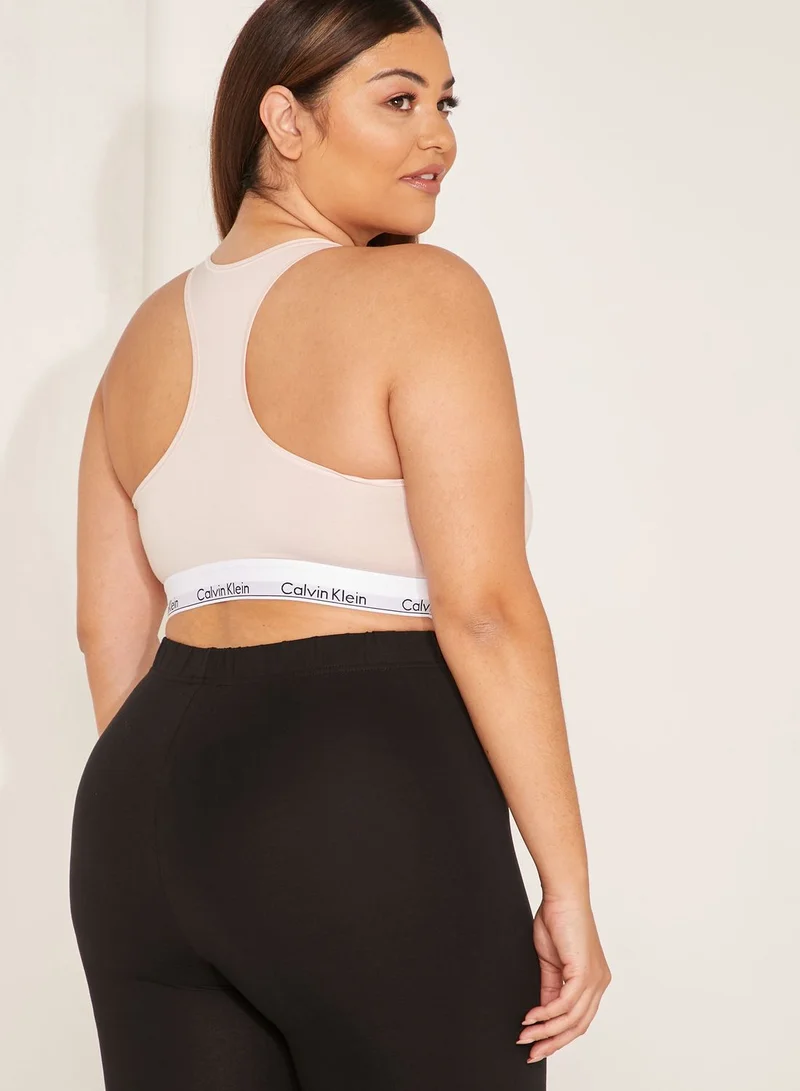 CALVIN KLEIN Logo Band Racerback Sports Bra