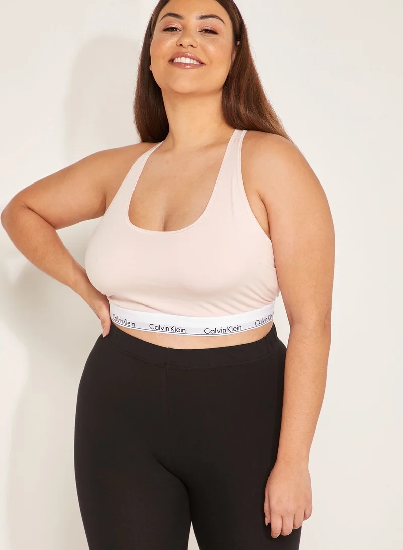 CALVIN KLEIN Logo Band Racerback Sports Bra