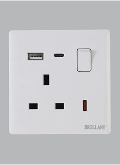 BRILLANT 3pcs Triple USB Plug + Type C+ Typs A  - Image 1