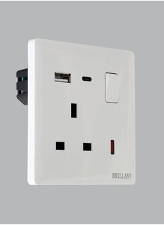 BRILLANT 3pcs Triple USB Plug + Type C+ Typs A  - Image 2