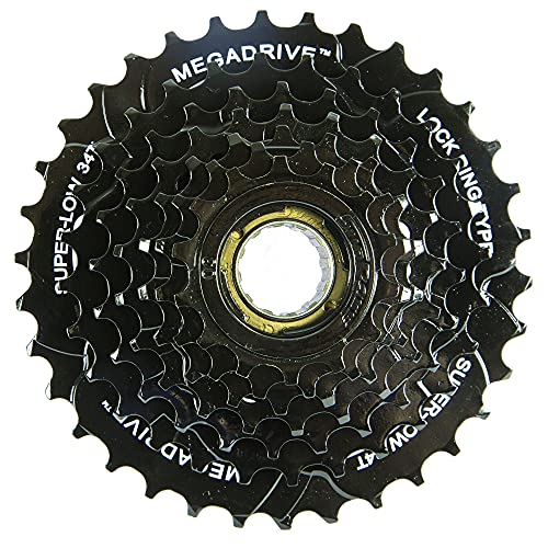 SunRace MFM300-7 Speed 14-34T Black Freewheel Cassette Sprocket for 7 Speeds, Sports and Outdoor, Black - Image 4