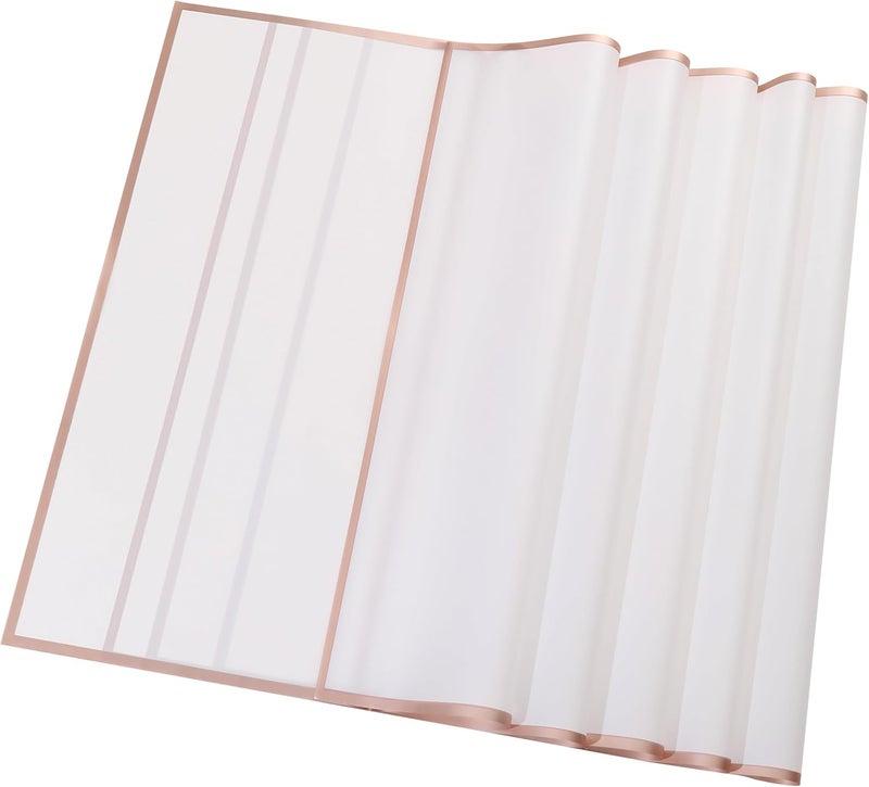Red Dot Gift 20 Sheets Waterproof Flower Wrapping Paper with Gold Edges - Image 1