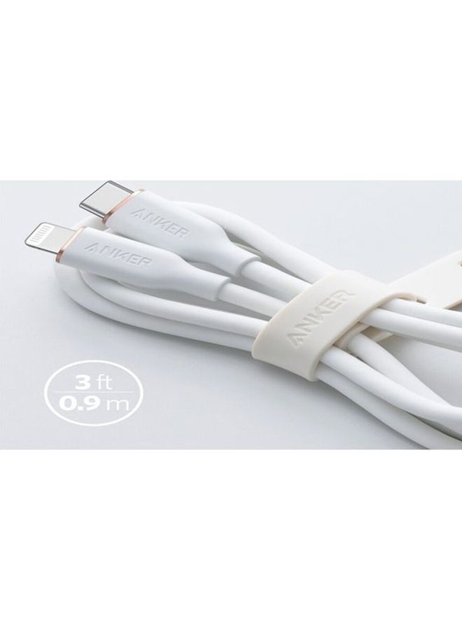 كابل PowerLine III Flow USB-C إلى Lightning بطول 1.8 متر أبيض - Image 2