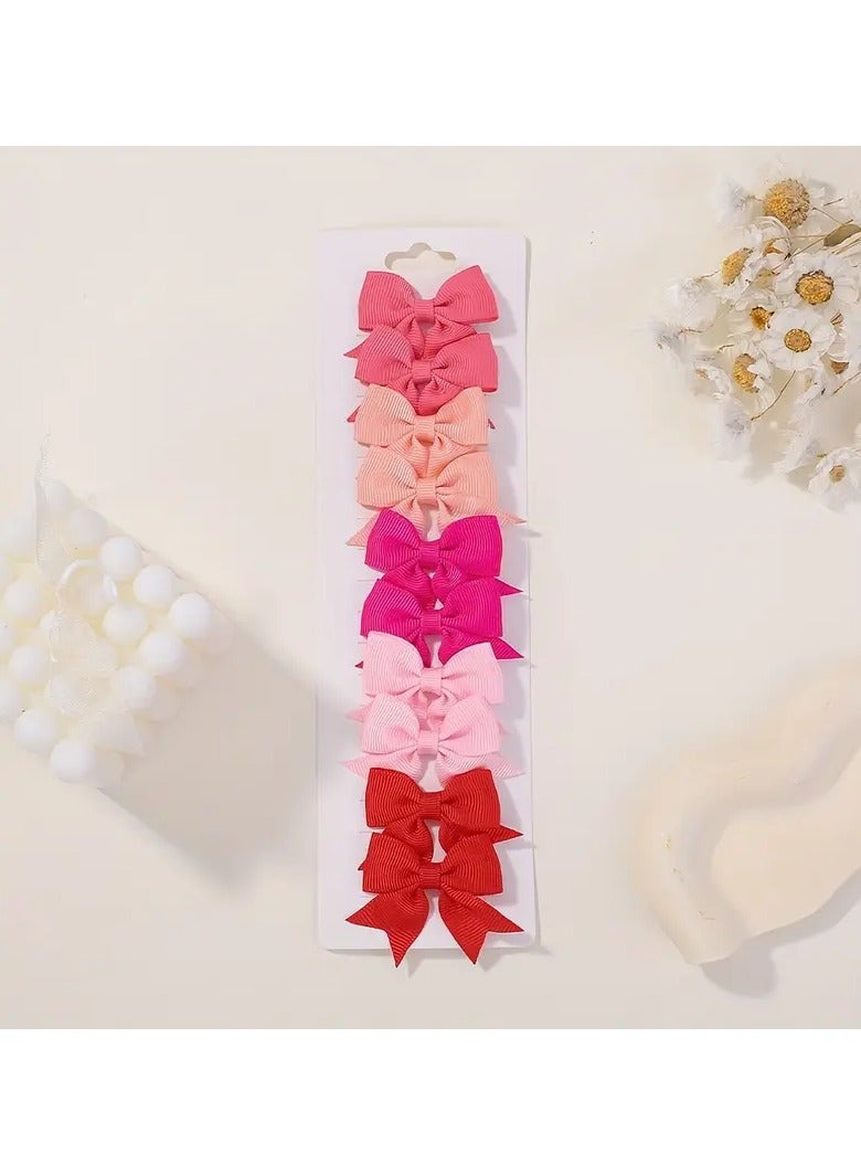 Goolsky 10 قطع مشبك شعر ملون بسيط موضة لملحقات شعر الفتيات الصغيرات، خيار مثالي للهدايا - Image 1