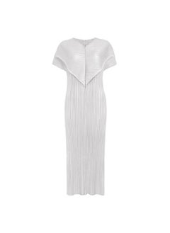 Summer New Women's Short-sleeved Niche Dress Long Love V-neck Slim Dress Women's Solid Color Slimming