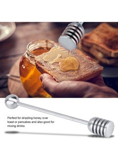 Zerodis Honey Dipper Sticks Solid Stainless Steel Honey And Syrup Dipper Stick Long Handle Honey Spoon Stirrer Mixing Tool For Honey Pot Jar Containers  - Image 4