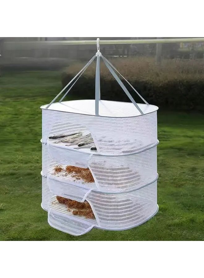 3 Tier Heavy Duty Folding Clothes Rack Adjustable Space Saving Drying Rack - Image 1