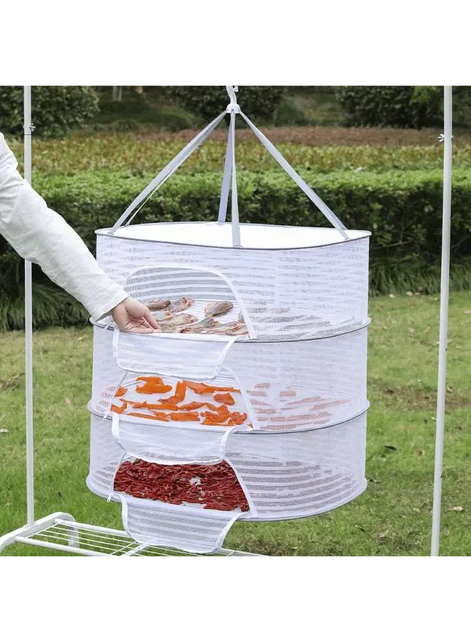 3 Tier Heavy Duty Folding Clothes Rack Adjustable Space Saving Drying Rack - Image 2