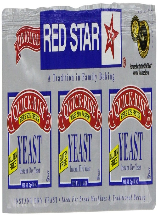Red Star Quick Rise Yeast, 3/4-Ounce (Pack of 9) - Image 1
