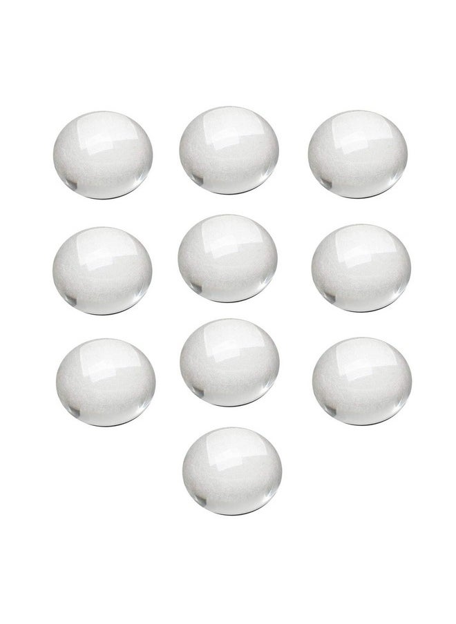 Dophee Round Glass Cabochon For Jewelry Making Clear Dome Tiles Cabochons With Flat Back Dome Bead Cameo Cabochon Tile For Diy Craft Photo Pendants Rings Necklace 25Mm/1In 10Pack  - Image 1