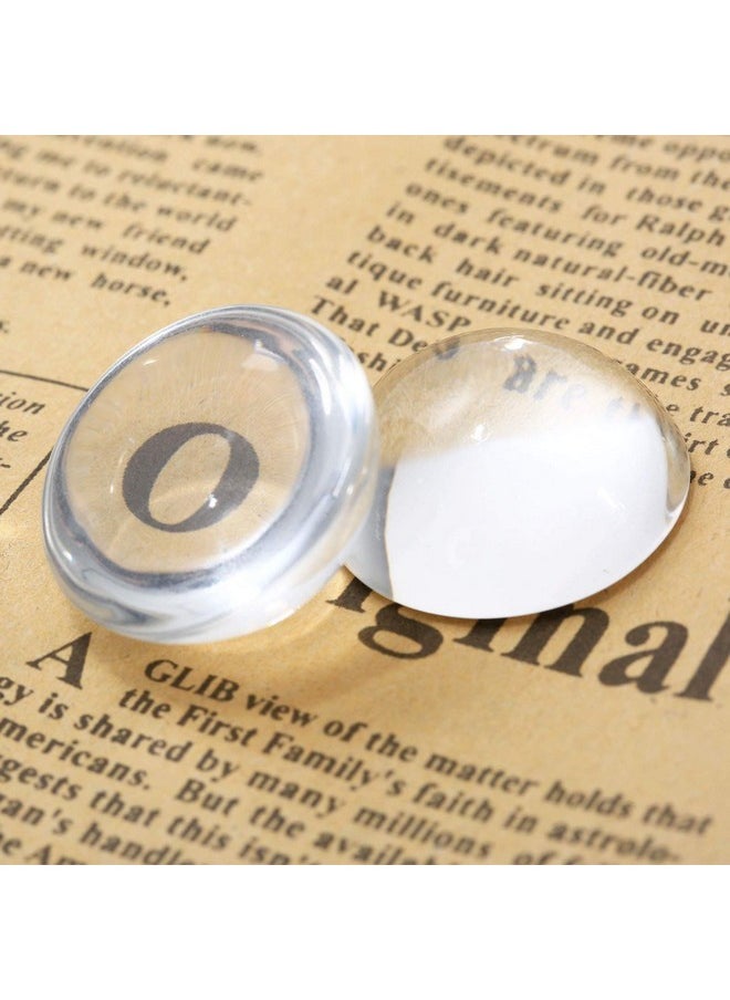 Dophee Round Glass Cabochon For Jewelry Making Clear Dome Tiles Cabochons With Flat Back Dome Bead Cameo Cabochon Tile For Diy Craft Photo Pendants Rings Necklace 25Mm/1In 10Pack  - Image 3