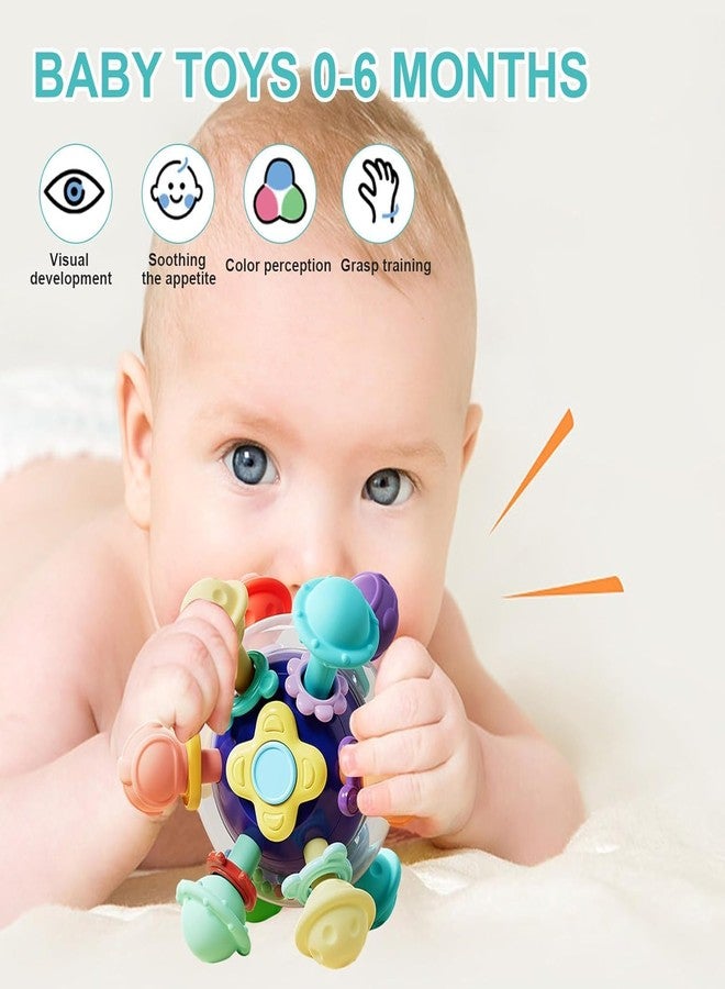 Venditer Baby Toy 6 Months, 0-3 Months, 6 9 12 Months, Baby Toy 1 Year, Montessori Sensory Rattle Toy for Children, Newborn Gift for Girls and Boys (Dark Blue) - Image 4