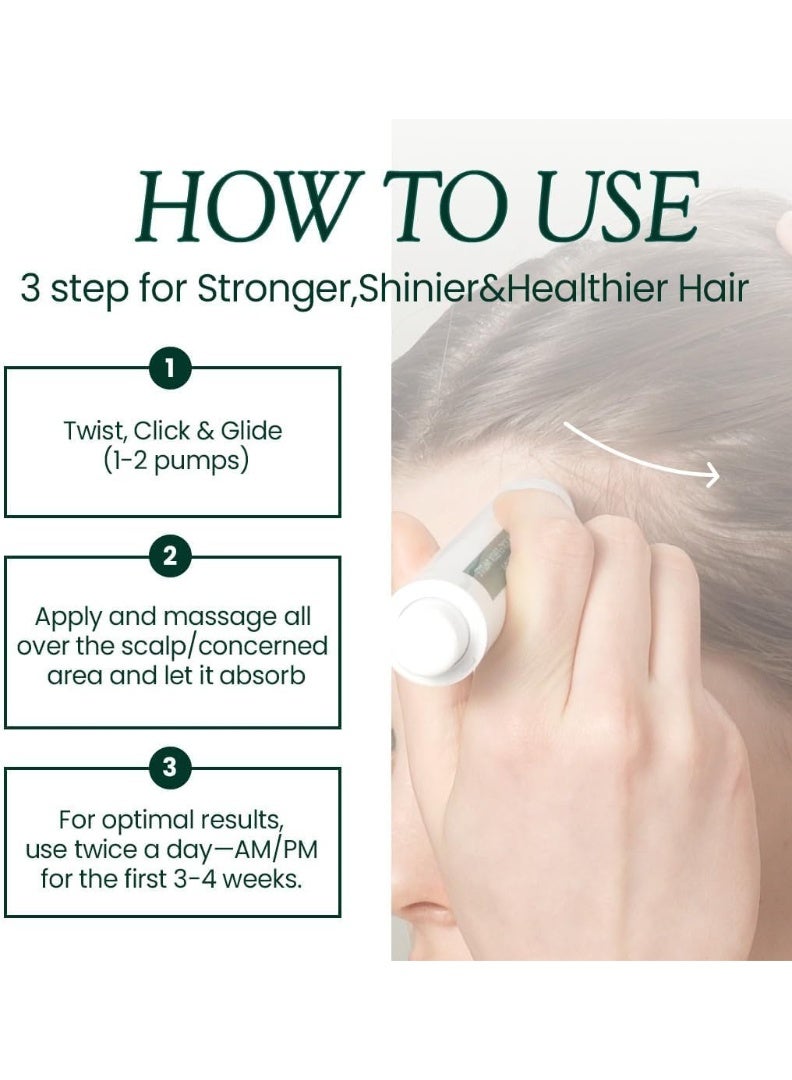 فايف لاب Scalp&Hair Serum for Thinning Hair,15ml–Clinically Tested,Nourishing Formula with Biotin,peptide. Promotes Healthy Scalp&Fuller-Looking Hair - Image 4