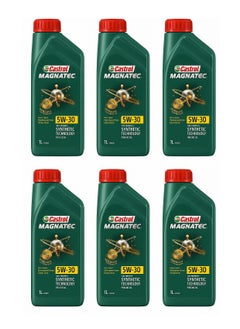 Castrol Castrol Magnatec 5W-30 Engine Oil - Instant Protection from First Start | Available in 6 x 1-liter bottles or 12-liter cartons  - Image 1