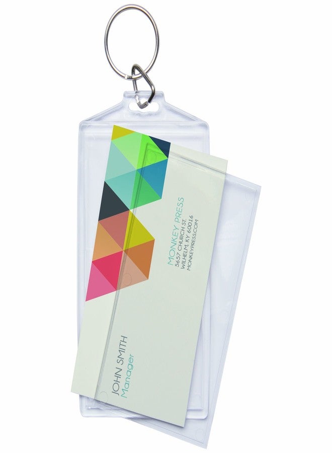 Snapins Acrylic Photo Snap-in Business Card Size Keychain - Pack of 25 - Image 2