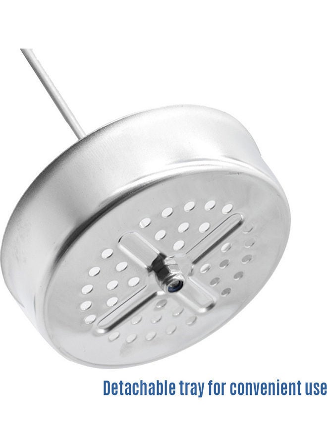 NIBEMINENT Barber Comb Sanitizing Disinfectant Jar Silver - Image 2