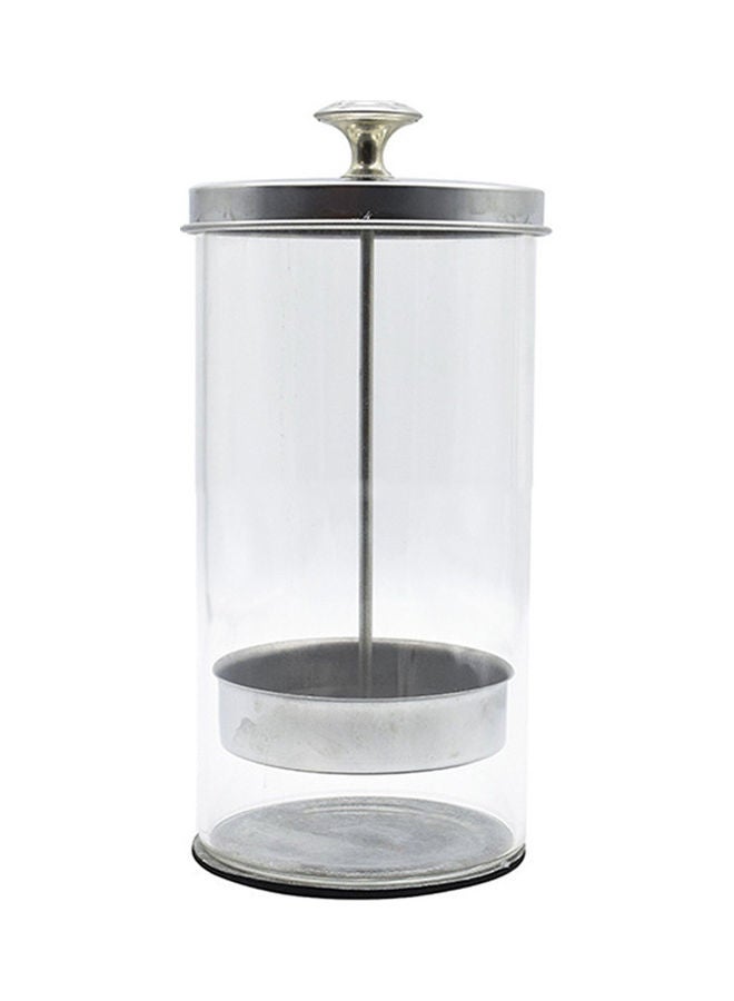 NIBEMINENT Barber Comb Sanitizing Disinfectant Jar Silver - Image 4