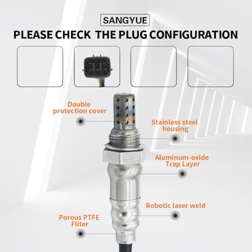Sangyue Upstream Oxygen O2 Sensor 1 for 20142017 Mazda 3 6 CX5 20L25L 20162018 CX3 Toyota Yaris iA 20L 20162018 Mazda CX3 20L Replace PE01188G1A - Image 3
