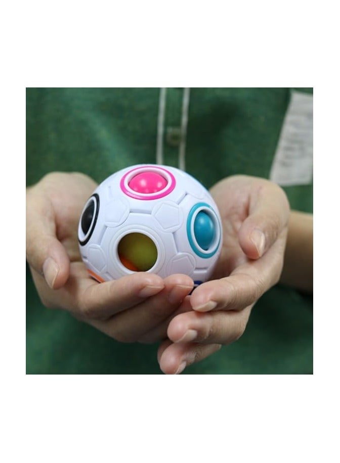 كوجام طقم كرات الألغاز الملونة من كوجام مع حقيبة، لعبة مطابقة الألوان، لعبة مريحة للتخفيف من التوتر، كرة سحرية، اختبار ذهني للأطفال والبالغين، للأطفال، الأولاد، البنات، مجموعة العطلة من 2 - Image 2