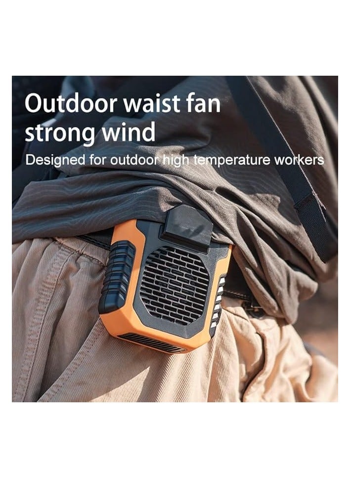 erorex Outdoor 4 In 1 Function USB Waist Fan Belt Fan Clip On Personal Necklace Cooling Work Clothes Fan,3 Speed, Strong Airflow  - Image 2