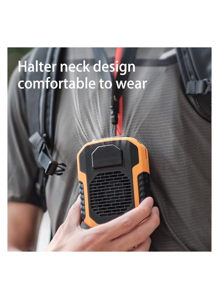 erorex Outdoor 4 In 1 Function USB Waist Fan Belt Fan Clip On Personal Necklace Cooling Work Clothes Fan,3 Speed, Strong Airflow  - Image 3