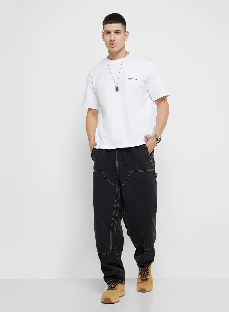 JACK & JONES Jorportland Logo Crew Neck T-Shirt