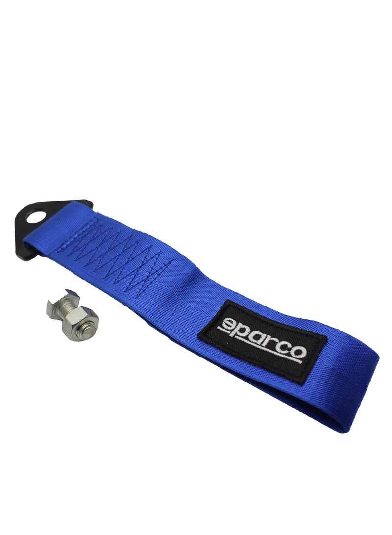 Generic Universal  Towing Strap Belt For Front Or Rear Bumper Hook - Blue - Image 1