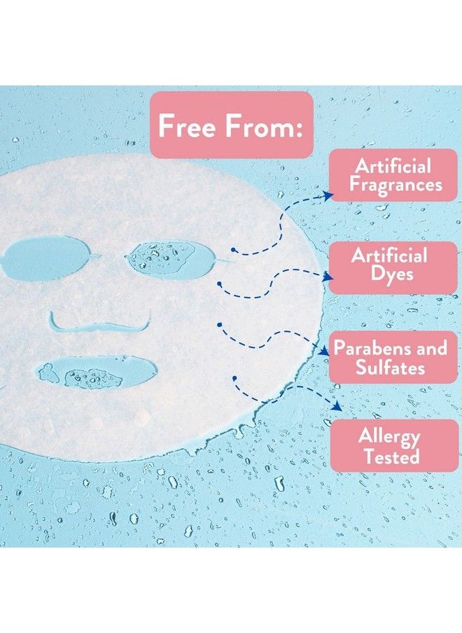 MISS SPA - Face Mask Skin Care Clear Skin Enzyme Peel Sheet Mask For Women Exfoliating Sheet Mask For Acne Blemish Free Skin Biodegradable Cotton Sheet Mask Dermatologist Tested 4 Pack - Image 1