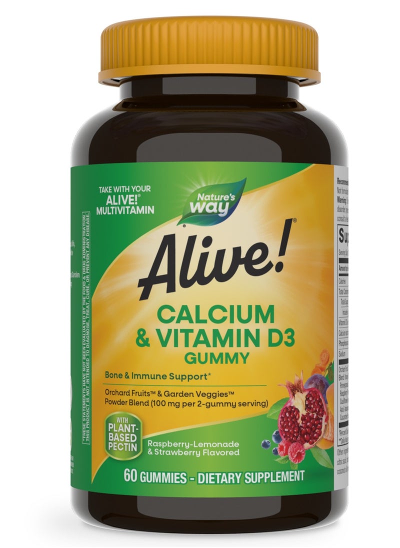 Alive Calcium And Vitamin D3 - 60 Gummies 