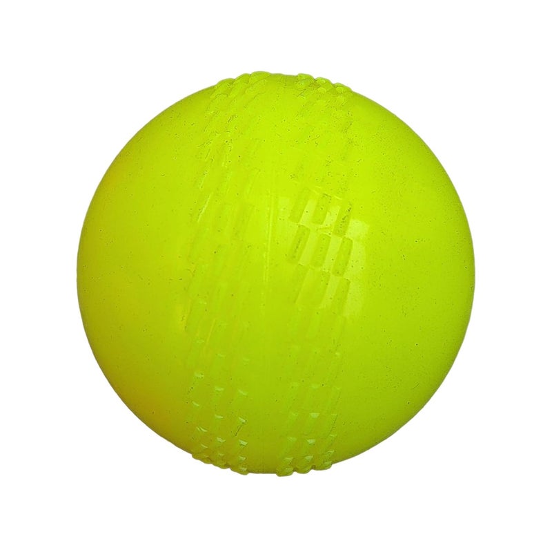 IFOLDUP Rubber Synthetic Cricket Ball i10 -Poly Hard Ball for Indoor and Outdoor TrainingSet of 2 (Yellow+Green Wind Ball Pack of 02) - Image 4