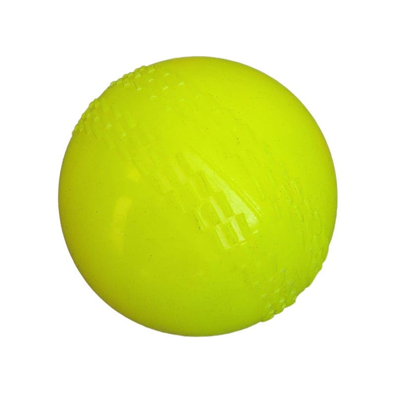 IFOLDUP Rubber Synthetic Cricket Ball i10 -Poly Hard Ball for Indoor and Outdoor TrainingSet of 2 (Yellow+Green Wind Ball Pack of 02) - Image 2