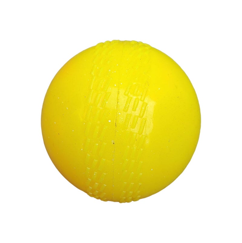 IFOLDUP Rubber Synthetic Cricket Ball i10 -Poly Hard Ball for Indoor and Outdoor TrainingSet of 2 (Yellow+Green Wind Ball Pack of 02) - Image 3