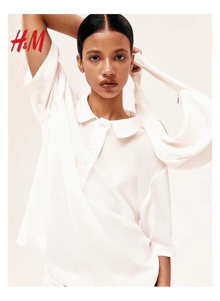 H and M - HM New Women's Fashionable And Comfortable Casual Commuting Cotton Top - Image 1
