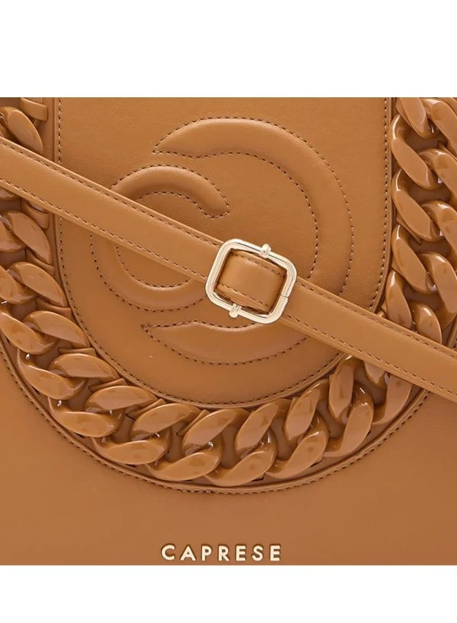 CAPRESE Caprese Roxana Tote Bag, Medium-Brown | Stylish Handbag for Women | Spacious, Versatile Office & Daily Essentials Tote | Top Zip Closure