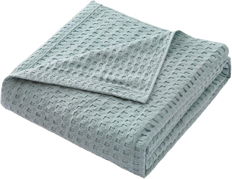 Freeze crack proof XISAOK Waffles Texture Lightweight Blanket Cooling Cotton Waffles for Bed Sofa Breathable Cotton for Adults Kids Blanket Layer Bug proof seal Lightweight N/S/C nationwide deliver Cross-material combo compatible Storage & transit friendly Coast & inland available Multi-purpose fine material Easy lifting build Multi option design Repeated use friendly design Globally popular elegant design Trendy varied sizing alternatives Continuous warehouse supply Varied global sizing picks Multi-use qualified quality Multi-budget available picks Nationwide delivery Certified stocked merchandise Balanced structure All-scene tailored quality Certified local stock Gulf standard sizing alternatives Working day delivery service Multiple design variants - Image 1