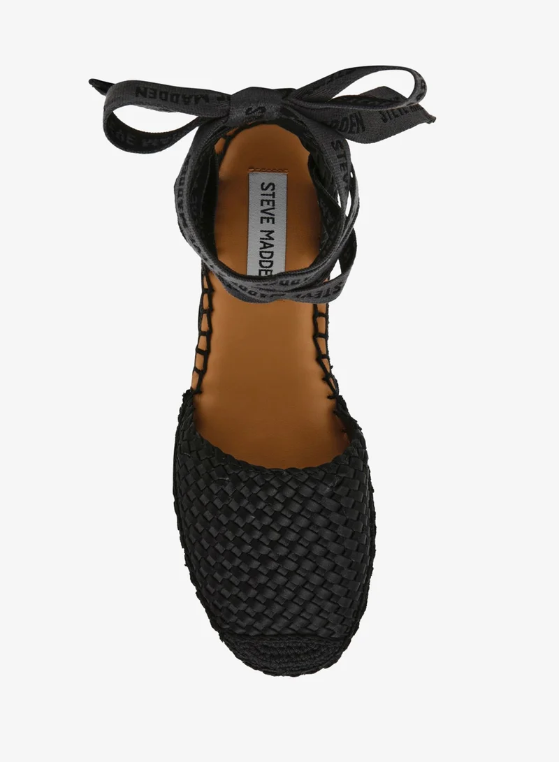 STEVE MADDEN  Steve madden craize black satin flat sandals women's for Women | Best Price UAE