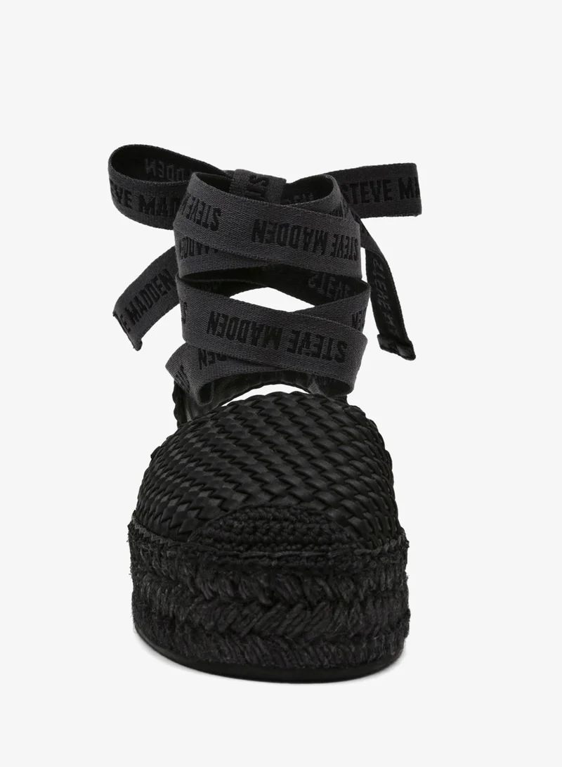 STEVE MADDEN  Steve madden craize black satin flat sandals women's for Women | Best Price UAE