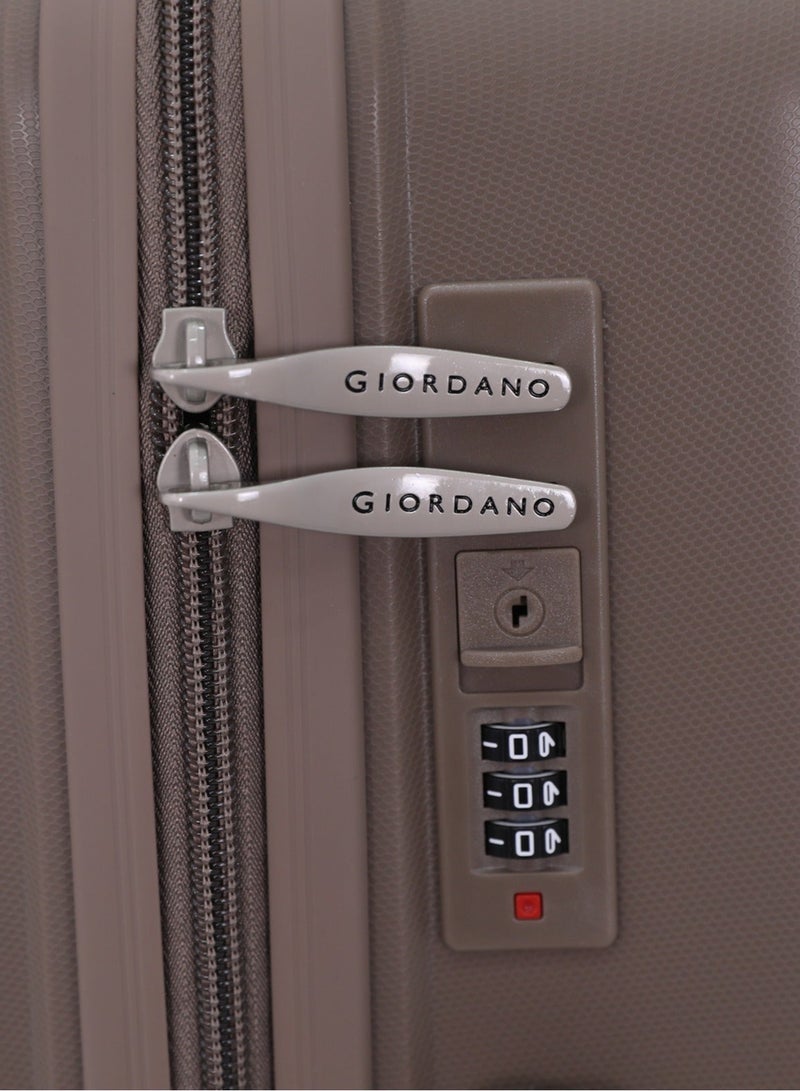 Giordano Lightweight 3-Piece Luggage Set (28/24/20 Inch) – PP Hard Shell Suitcases with TSA Lock, 360° Spinner - Image 5