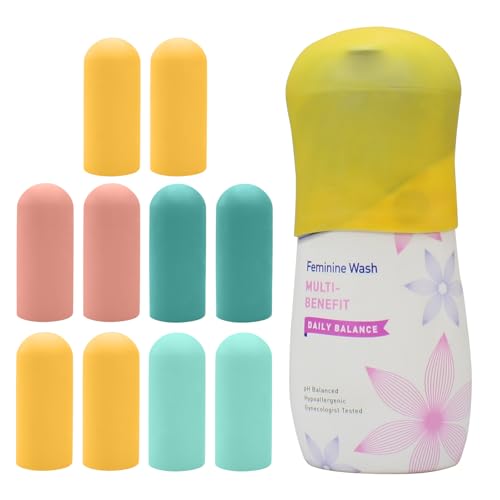 TRANOMOS 10 Pack Silicone Bottle Covers Travel Essentials for Women Men Beach Vacation Essentials Travel Size Toiletries Accessories Cruise Ship Essentials 2025 Must Haves Leak Proofing