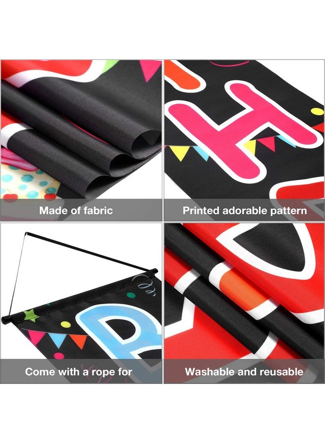 Tatuo Happy Birthday Sign Colorful Happy Birthday Door Banner Porch Sign Hanging Party Decorations Indoor Outdoor Wall Decor - Image 3