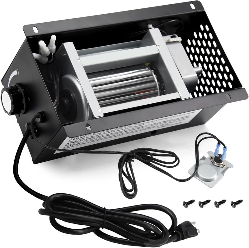 Criditpid PBAR-2427 Fireplace Blower Fan with Thermostat for Pleasant Hearth Vent Free Stove or Wood Burning Stoves, Speed Variable Blower for GHP Group VFS2-PH30DT, VFS2-PH20DT, VFS-PH20DT Fireplace. - Image 1