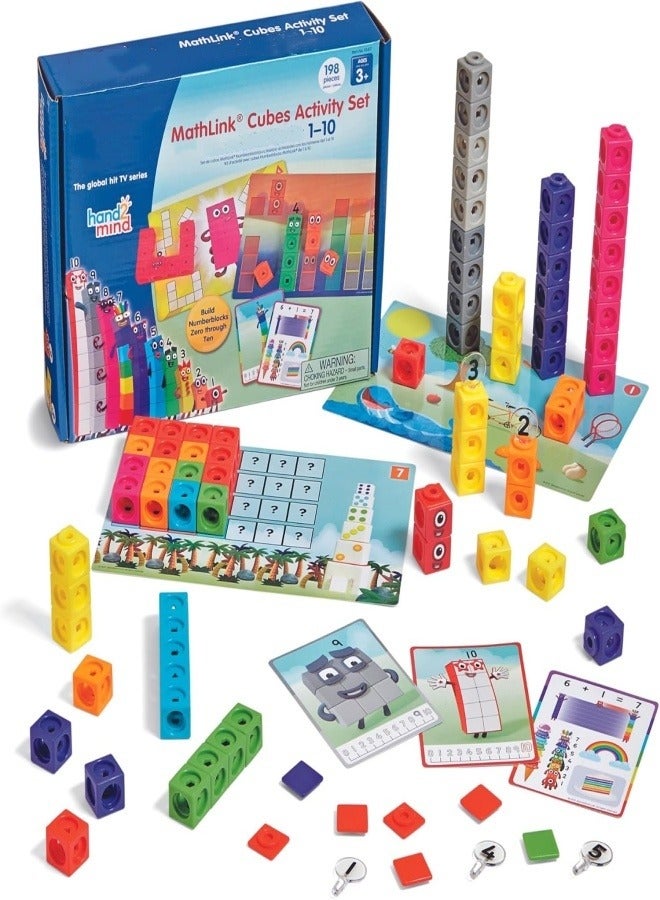 مكعبات بناء رقمية (1-10) ألعاب تعليمية تعليمية للتنوير الرياضي، مناسبة لتعلم الرياضيات في مرحلة الطفولة المبكرة، مناسبة للبناء والتعلم واللعب في الفصل الدراسي وفي المنزل، هدايا مناسبة للأطفال فوق سن 3 سنوات - Image 1