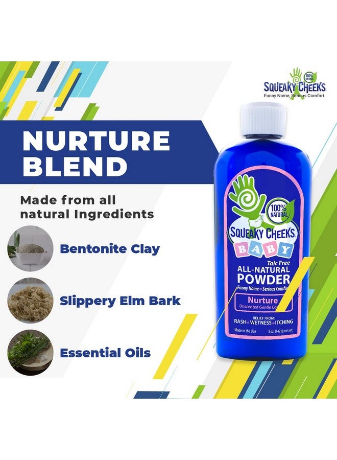 سكويكي تشيكس بودرة أطفال "خدود صاخبة" (٥ أونصات) | عضوية | بودرة طبيعية بالكامل وخالية من التلك وغير معطرة | تسكين فعال للطفح الجلدي والحكة | مثالية للبالغين أيضًا - Image 2