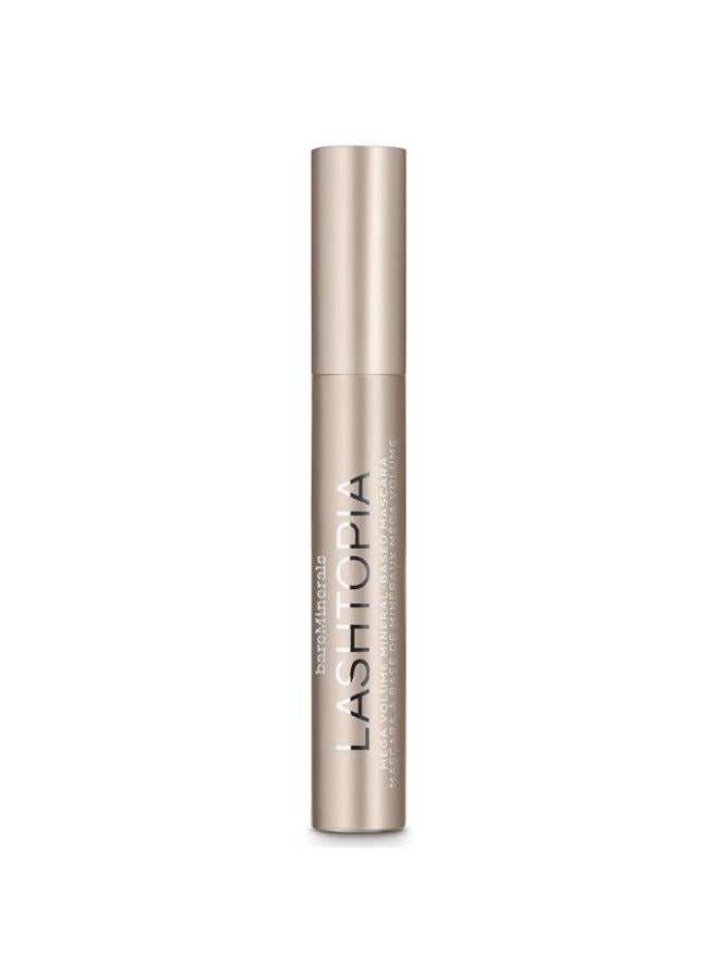 bareMinerals Lashtopia Mega Volume Mineral-Based Black Mascara, Volumizes Eyelashes, Nourishing + Conditioning, Smudge + Clump-Resistant, Vegan - Image 2